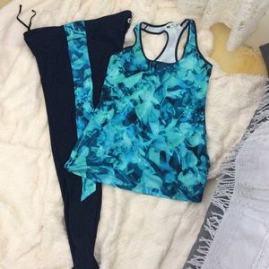 Xersion L 2 pc exercise outfit Yoga Workout